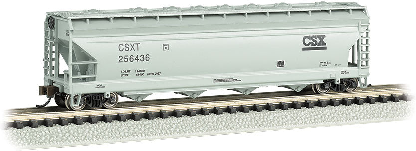 Bachmann 17557 N Scale 56' ACF Covered Hopper CSXT 256436