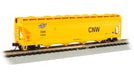 Bachmann 17567 N Scale 56' ACF Covered Hopper Chicago & NorthWestern CNW 49043