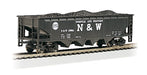 Bachmann 17607 HO Scale 40' 4 Bay Open Hopper with Coal Load Norfolk & Western N&W 12986