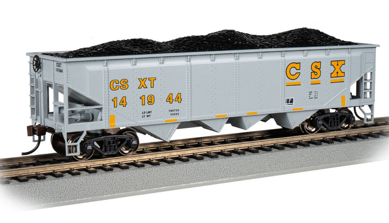 Bachmann 17615 HO Scale 40' 4 Bay Open Hopper with Coal Load CSXT