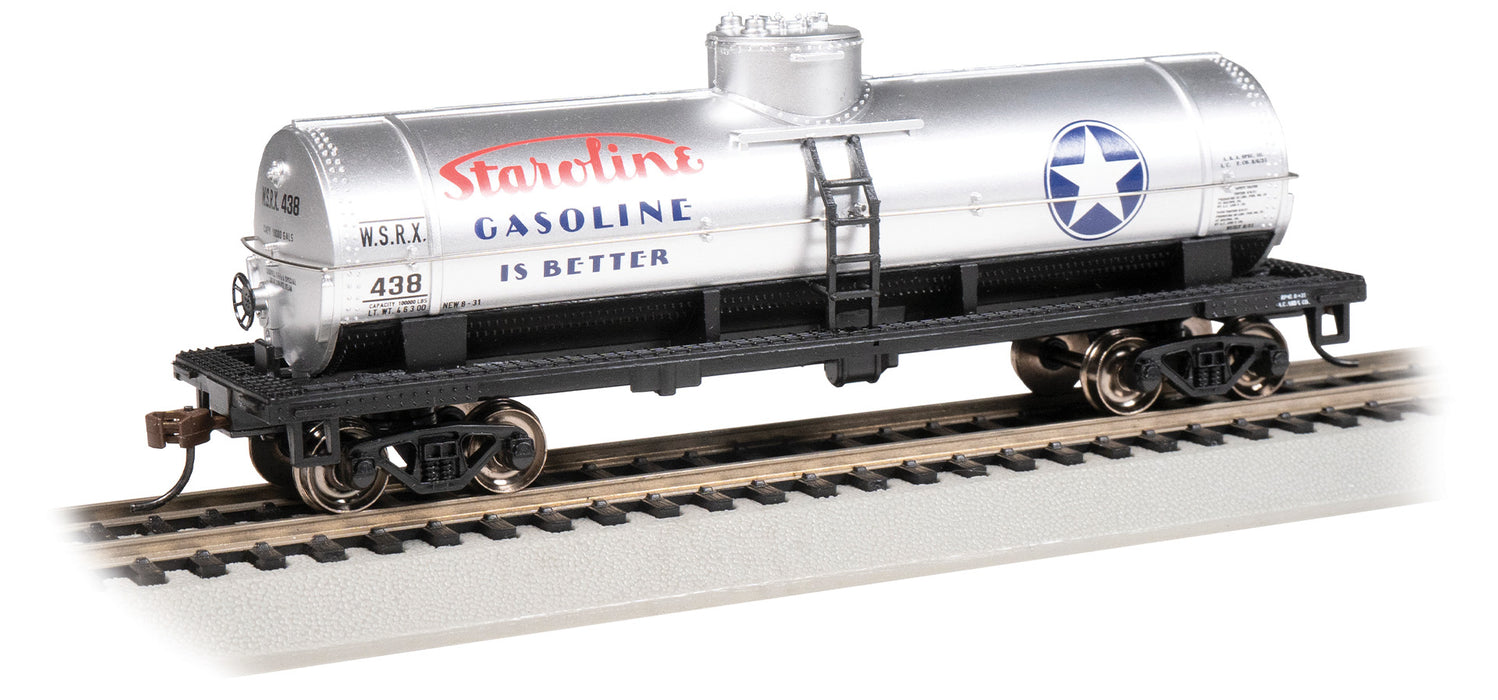 Bachmann 17817 HO Scale Single Dome Tank Car Staroline Gasoline WSRX 438
