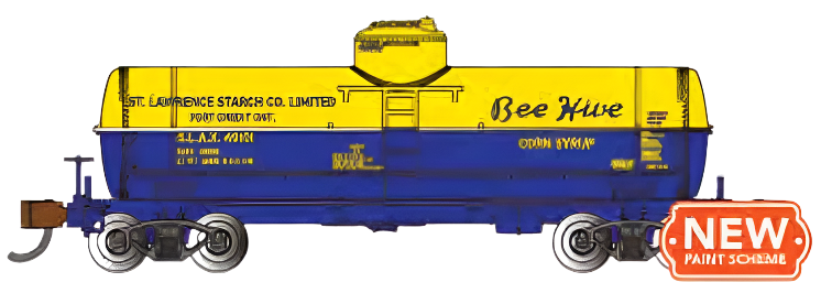 Bachmann 17869 N Scale Single Dome Tank Car Bee Hive Corn Syrup SLAX 49101