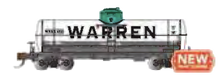Bachmann 17871 N Scale Single Dome Tank Car Warren Petroleum WRNX 5220