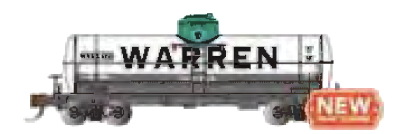 Bachmann 17871 N Scale Single Dome Tank Car Warren Petroleum WRNX 5220