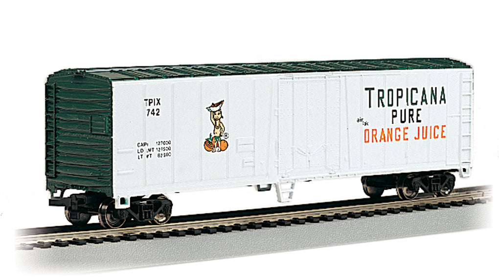 Bachmann 17947 HO Scale 50' Steel Reefer Tropicana TIPX - White