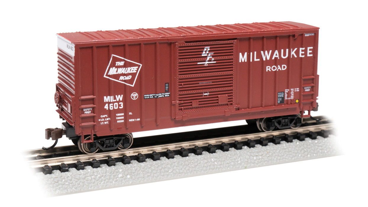 Bachmann 18255 N Scale Hi-Cube Boxcar Milwaukee Road MILW 4603