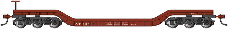 Bachmann 18337 HO Scale Heavy Duty Depressed Center Flatcar Santa Fe ATSF 90000