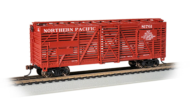 Bachmann 18516 HO Scale 40' Stock Car Northern Pacific NP 81761