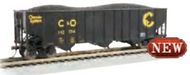Bachmann 18729 HO Scale 100 Ton 3 Bay Hopper Chessie System C&O 142374