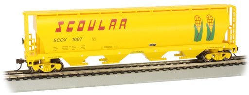 Bachmann 19104 HO Scale 4 Bay Covered Hopper Scoular SCOX 1687