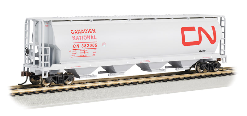 Bachmann 19113 HO Scale 4 Bay Covered Hopper Canadian National CN