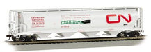 Bachmann 19132 HO Scale 4 Bay Covered Hopper Canadian National "Environmental Mode" CN