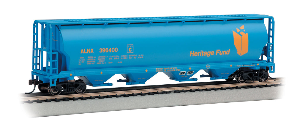 Bachmann 19139 HO Scale 4 Bay Covered Hopper Alberta Heritage Fund ALNX