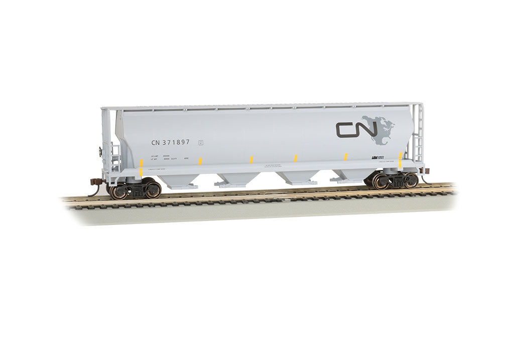 Bachmann 19145 HO Scale 4 Bay Covered Hopper Canadian National CN