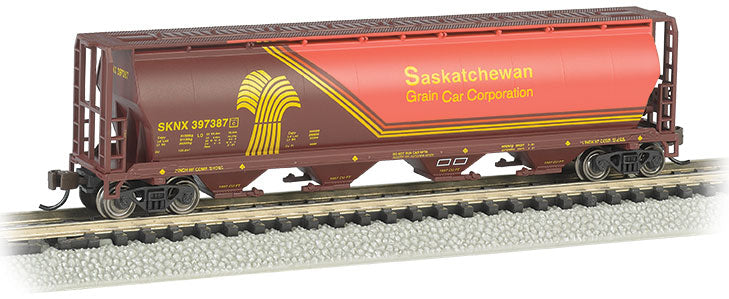 Bachmann 19153 N Scale 4 Bay Covered Hopper Saskatchewan SKNX