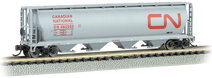 Bachmann 19163 N Scale 4 Bay Covered Hopper Canadian National CN