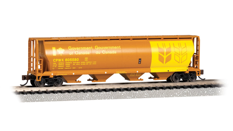 Bachmann 19166 N Scale 4 Bay Covered Hopper Government of Canada CNWX