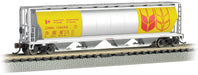 Bachmann 19184 N Scale 4 Bay Covered Hopper Government of Canada CNWX