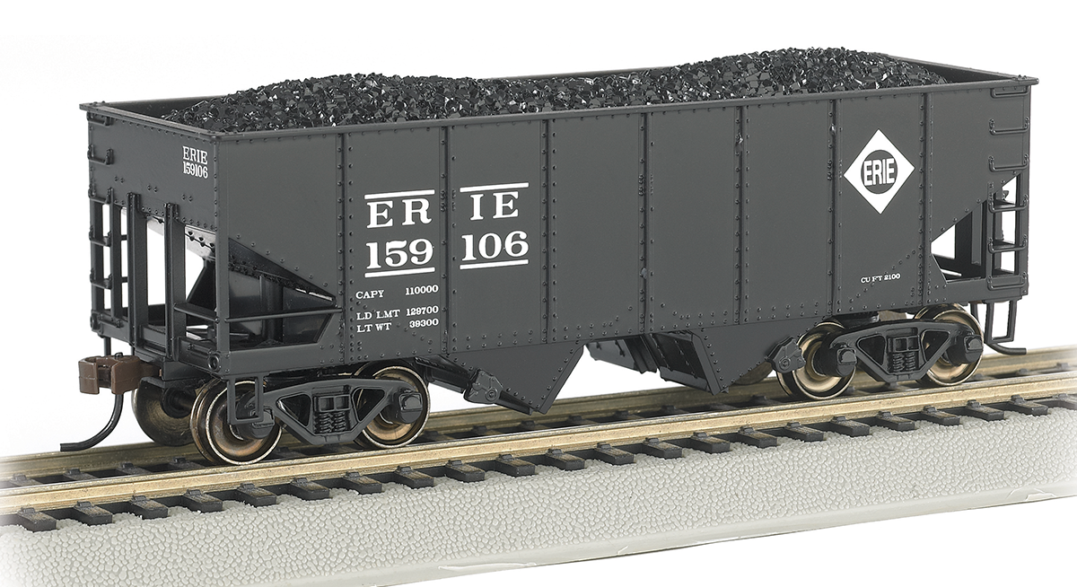 Bachmann 19516 HO Scale USRA 55 Ton Hopper Car with Coal Load Erie 156106