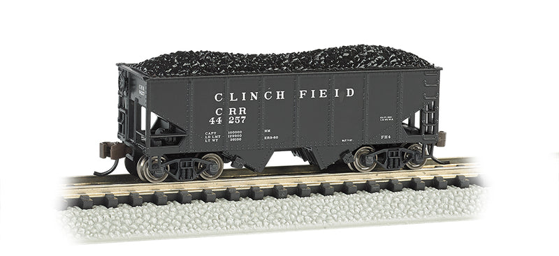 Bachmann 19554 N Scale 55 Ton 2 Bay Hopper Clinchfield CRR