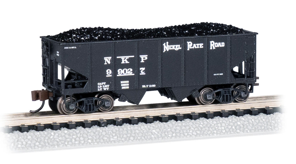 Bachmann 19563 N Scale 55 Ton 2 Bay Hopper Nickel Plate Road NPk 99027