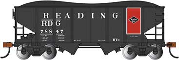 Bachmann 19565 N Scale 55 Ton 2 Bay Hopper Reading RDG 78847
