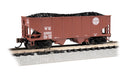 Bachmann 19566 N Scale 55 Ton 2 Bay Hopper Western Maryland WM 10956