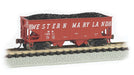 Bachmann 19564 N Scale 55 Ton 2 Bay Hopper Western Maryland "Speed" WM 10911