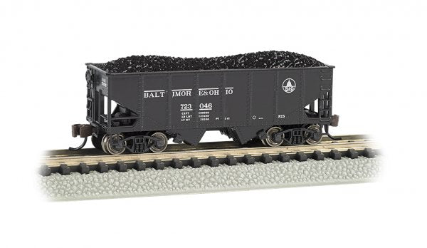 Bachmann 19567 N Scale 55 Ton 2 Bay Hopper Baltimore & Ohio B&O 723039