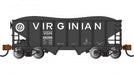 Bachmann 19568 N Scale 55 Ton 2 Bay Hopper Virginian VGN 26056