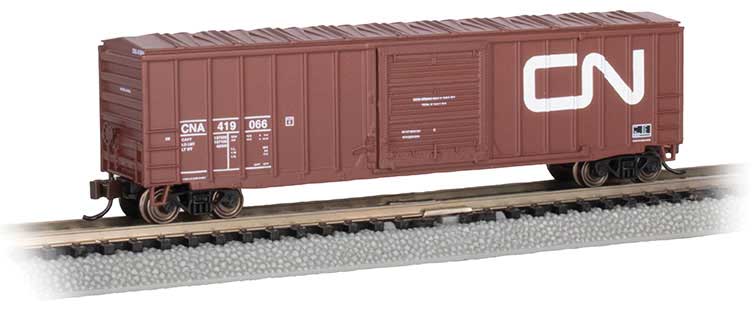 Bachmann 19663 N Scale ACF Outside Braced 50'6" Boxcar Canadian National CN