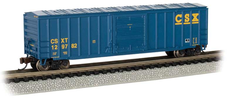 Bachmann 19665 N Scale ACF Outside Braced 50'6" Boxcar CSXT