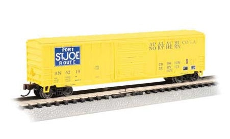 Bachmann 19666 N Scale ACF Outside Braced 50'6" Boxcar Apalachicola Northern AN 5219