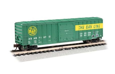 Bachmann 19667 N Scale ACF Outside Braced 50'6" Boxcar Atlanta & St. Andrews Bay ASAB 7107