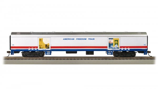 Bachmann 19902 HO Scale American Freedom Train Exhibit Car "1796-1816" 102 with Interior Lighting