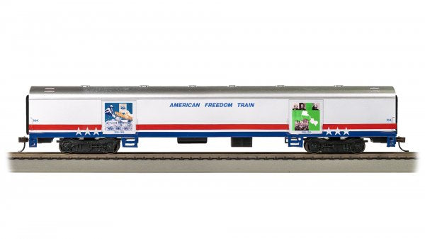 Bachmann 19904 HO Scale American Freedom Train Exhibit Car "1836-1856" 104 with Interior Lighting