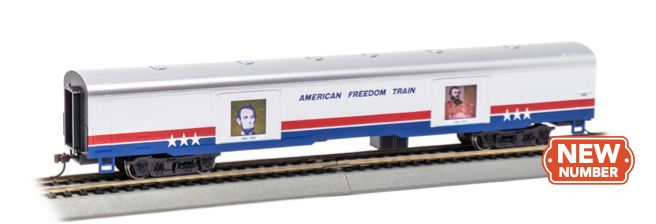 Bachmann 19905 HO Scale American Freedom Train Exhibit Car "1856-1876" 105 with Interior Lighting