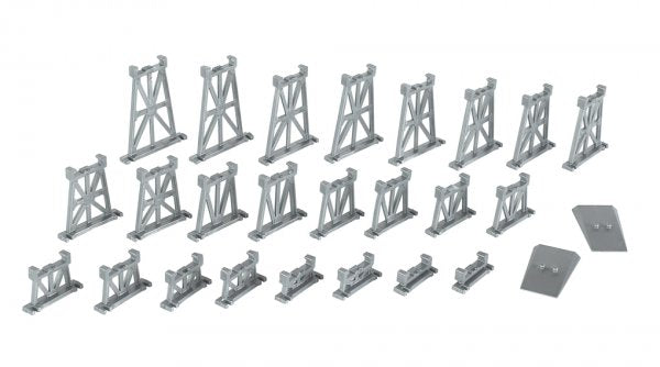 Bachmann 42523 N Scale 26 Piece Graduated Trestle Set