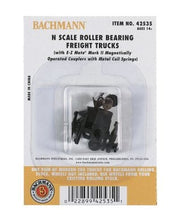 Bachmann 42535 N Scale Roller Bearing Freight Trucks with Wheels 1 Pair