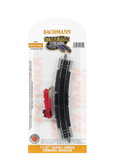 Bachmann 44802 N Scale E-Z Track 11-1/4" Radius Curve Terminal/Rerailer
