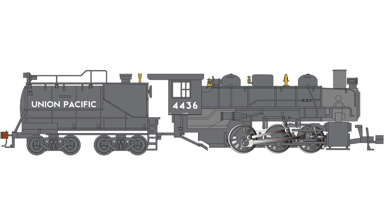 Bachmann 50717 HO Scale USRA 0-6-0 Steam Locomotive with Smoke Union Pacific UP 4436