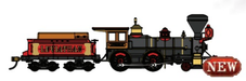Bachmann 51008 HO Scale 4-4-0 American Steam Locomotive Central Pacific "Leviathan" 63