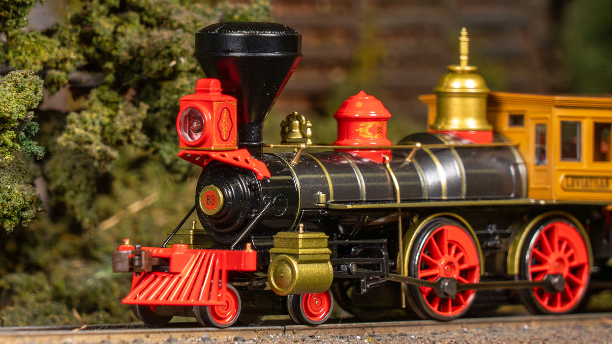 Bachmann 51008 HO Scale 4-4-0 American Steam Locomotive Central Pacific "Leviathan" 63