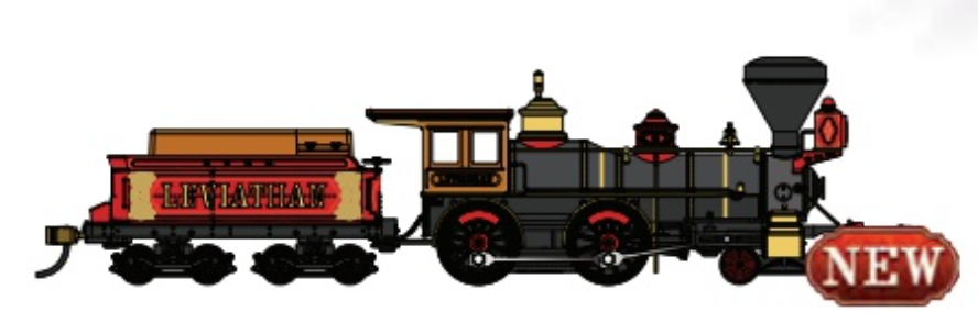 Bachmann 51008 HO Scale 4-4-0 American Steam Locomotive Central Pacific "Leviathan" 63