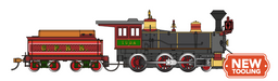 Bachmann 51422 HO Scale 19th Century 4-6-0 Steam Locomotive "Yuba" Central Pacific 25 with DCC and WOWSound