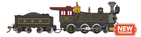 Bachmann 51423 HO Scale 19th Century 4-6-0 Steam Locomotive Pennsylvania PRR 489 with DCC and WOWSound