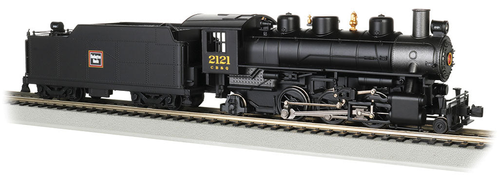 Bachmann 51508 HO Scale 2-6-2 Prairie Steam Locomotive with Smoke Burlington CB&Q 2121