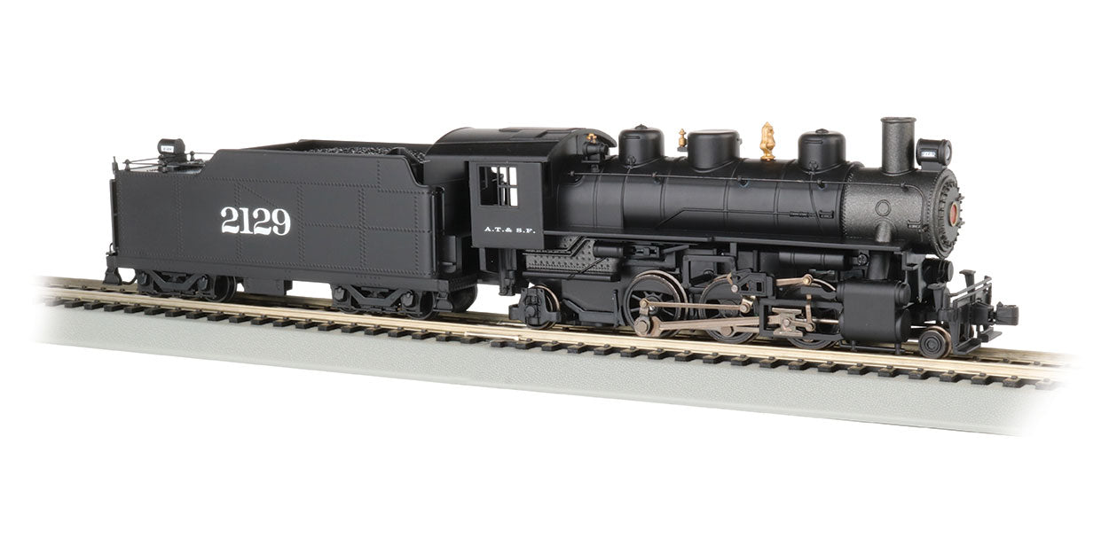 Bachmann 51529 HO Scale 2-6-2 Prairie Steam Locomotive with Smoke Santa Fe ATSF 2129