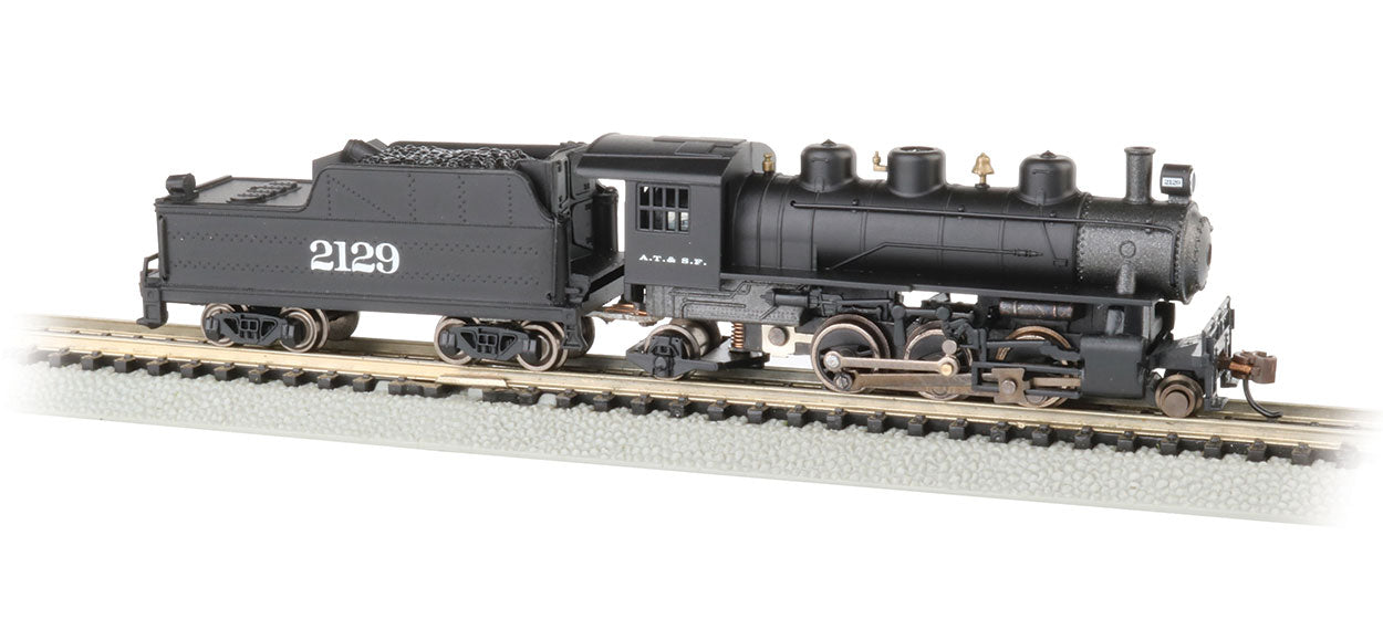 Bachmann 51555 N Scale 2-6-2 Prairie Steam Locomotive Santa Fe ATSF