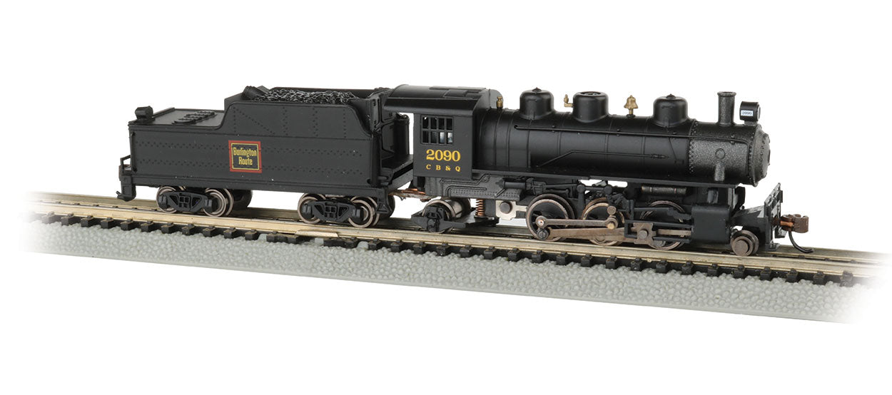Bachmann 51556 N Scale 2-6-2 Prairie Steam Locomotive Burlington CB&Q 2090